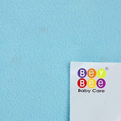 Bey Bee BeyBee Waterproof Quick Dry Sheet for Baby Bed Pad AntiPiling Fleece Extra Absorbent Washable Matress Protector Baby Bed Protector Sheet for Toddler Children Large Size 140x100cm Sea Blue - Image 5