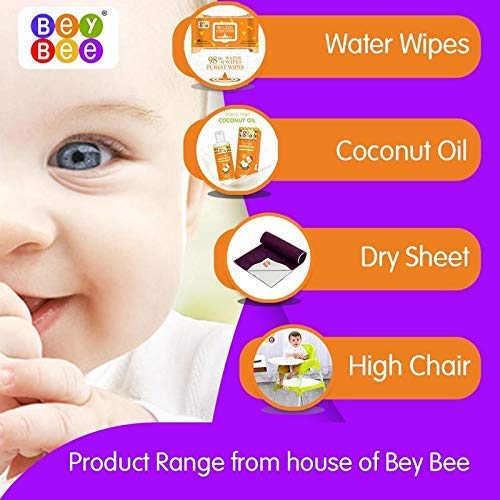 Bey Bee BeyBee Waterproof Quick Dry Sheet for Baby Bed Pad AntiPiling Fleece Extra Absorbent Washable Matress Protector Baby Bed Protector Sheet for Toddler Children Large Size 140x100cm Sea Blue - Image 3