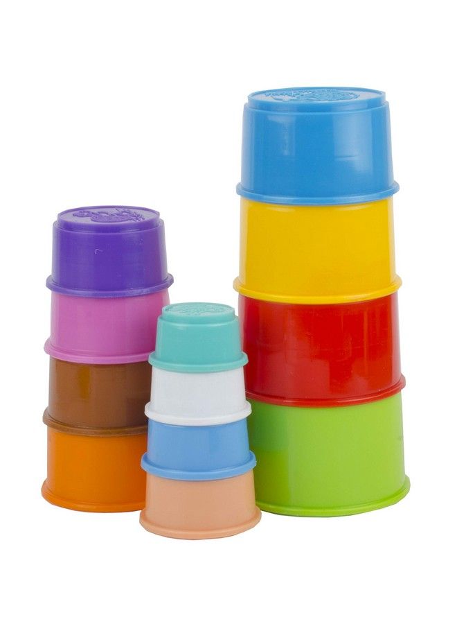 FAIR Toy Fun Baby Gift Set 3 In 1 Set. Stacking Rings Damru Rattle And Stacking Cups For Kids Learing And Stacking Toys Set For Toddlers - Image 4