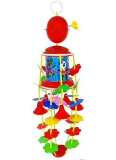 PETRICHOR Toys for Newborn Babies, Windup Toy| Hanging Musical Toy for Cradle, Merry Go Round Toy with Key Sound, Hanging Toys for Babies 0-6 Months, Key Operated Toy Size