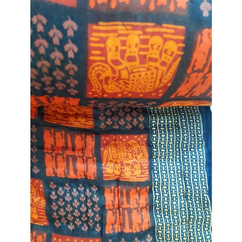 SAMRADHI Traditional Famous Jaipuri Beautiful Floral Print in Multi Colour Jaipuri Rajai/Razai/Quilt Double/Double Bed Quilt/Comforter/AC Quilt/AC Comforter - Image 3