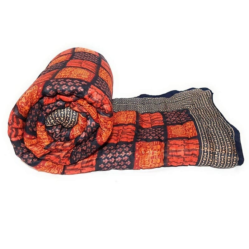SAMRADHI Traditional Famous Jaipuri Beautiful Floral Print in Multi Colour Jaipuri Rajai/Razai/Quilt Double/Double Bed Quilt/Comforter/AC Quilt/AC Comforter - Image 2
