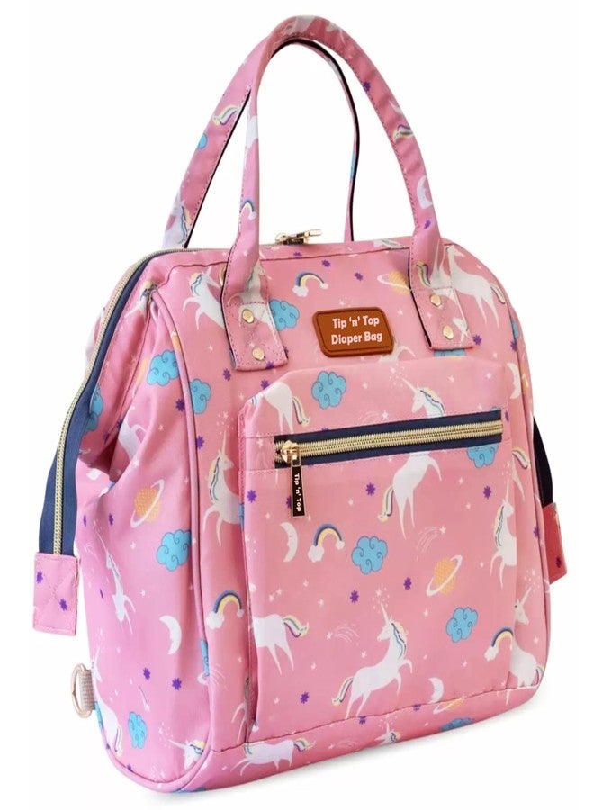 Tip 'n' Top Diaper Bag for Mother's Maternity Travel Hand Bag for Baby Diaper Baby Bag (Pink Unicorn) - Image 4