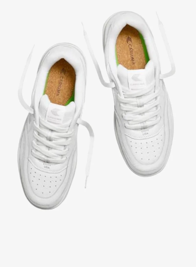 Cariuma  UBA White Leather Ice Logo Sneaker  | Best Price UAE