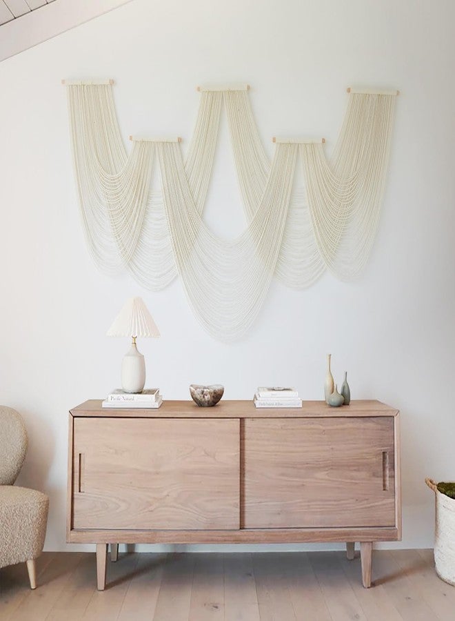 IOWER Macrame Wall Hanging Large Wall Home Decor Modern Fiber Wall Art Geometric Decoration Headboard Living Room Bedroom Backdrop - Image 3