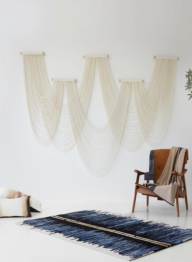 IOWER Macrame Wall Hanging Large Wall Home Decor Modern Fiber Wall Art Geometric Decoration Headboard Living Room Bedroom Backdrop - Image 4