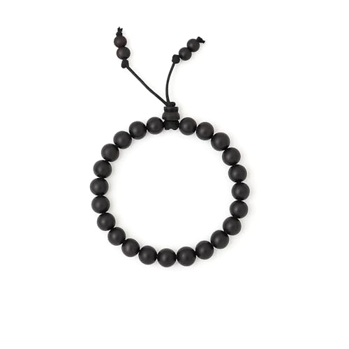 RDK Tibetan Style Ebony Wood Bracelet – 8mm Natural Blackwood Beads (Kala Sheesham/Karungali) | Unisex Spiritual Wristband for Meditation, Healing, Protection & Mindfulness - Image 1