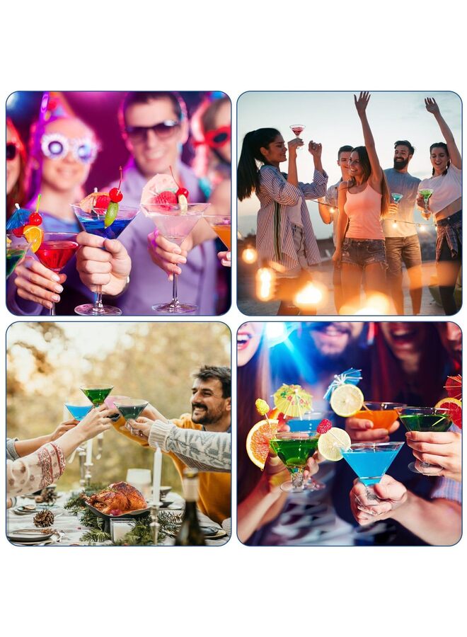 40pcs Disposable Plastic Martini Glasses for Beverages, Parties, Weddings, and Events - Image 5