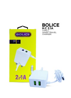 BOLICE GENERIC BOLICE H.C 2.1A MICRO USB SMART TRAVEL CHARGER 