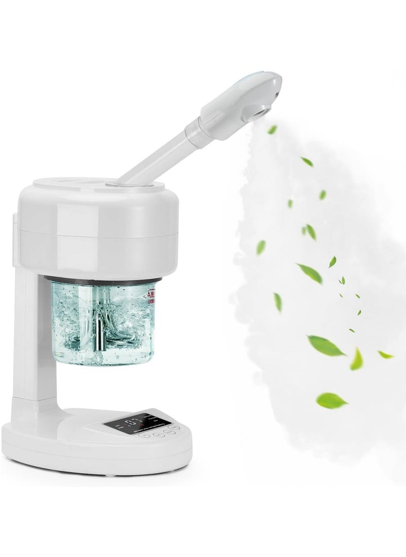 Ru syanl Facial Steamer Nano Ionic Face Steamer with Extendable Arm Portable Facial Steamer 360° Rotating Nozzle Esthetician Vaporizer for Personal Care at Home or Salon  - Image 2
