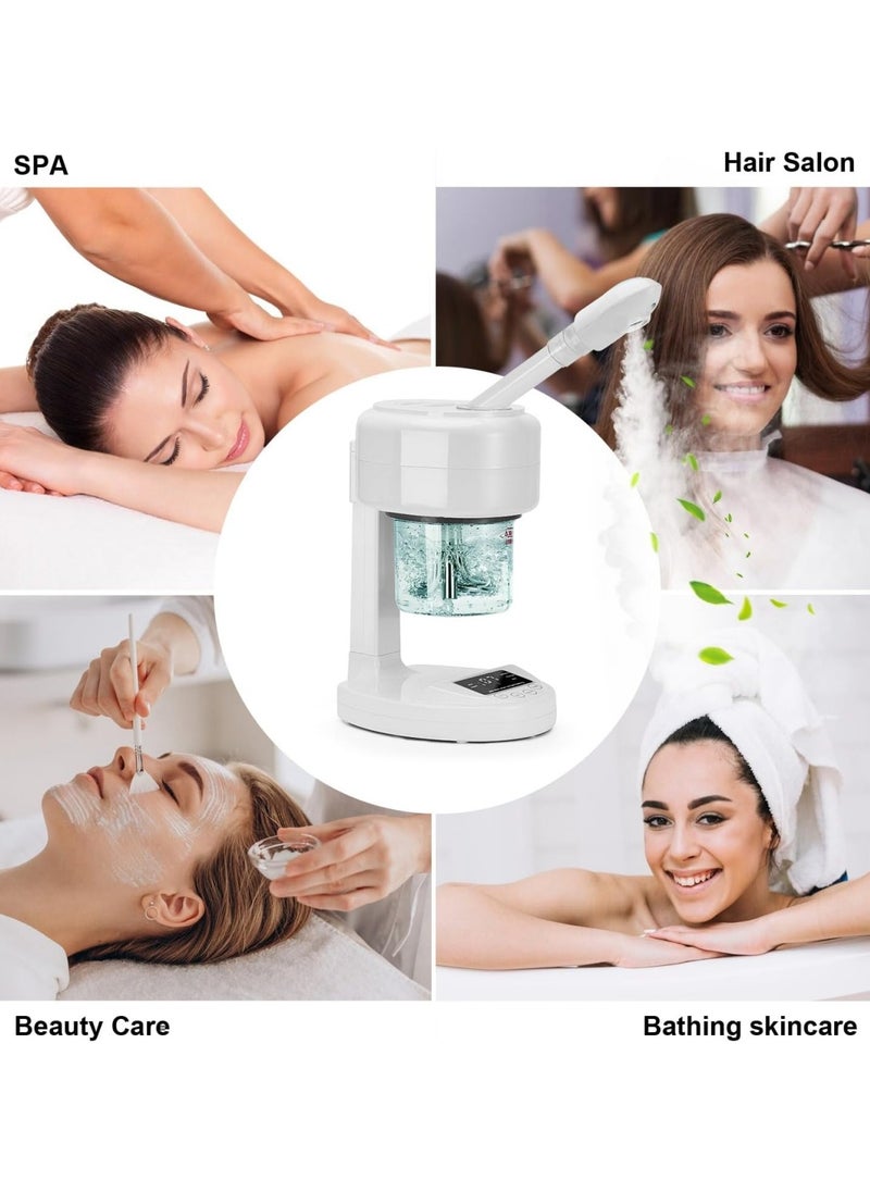 Ru syanl Facial Steamer Nano Ionic Face Steamer with Extendable Arm Portable Facial Steamer 360° Rotating Nozzle Esthetician Vaporizer for Personal Care at Home or Salon  - Image 4