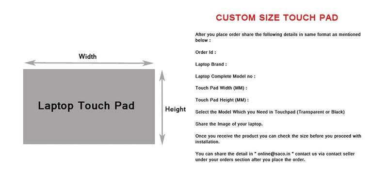 Saco Matte Finish Laptop Touchpad Protector Compatible for All Laptops (Clear, 158 x 98 mm) - Transparent - Image 2