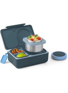 Omielife OmieBox Up Bento Box with Insulated Thermos & Ice Pack, Graphite  - Image 1