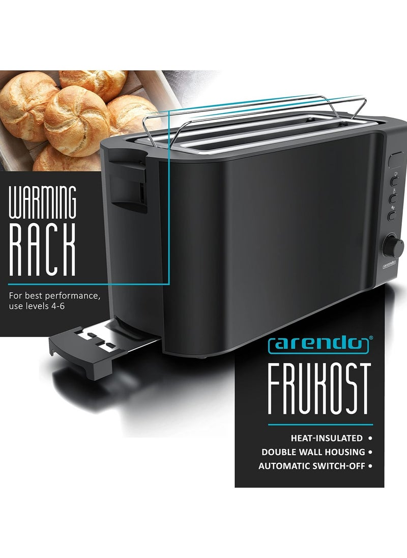 اريندو - محمصة Arendo Frukost بسعة 4 شرائح - 6 إعدادات تحمير ورف تسخين - Image 1
