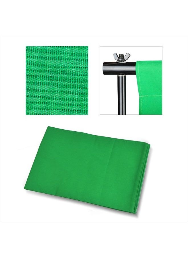 EMART - Photography Backdrop Continuous Umbrella Studio Lighting Kit, Muslin Chromakey Green Screen and Background Stand Support System for Photo Video Shoot - Image 1