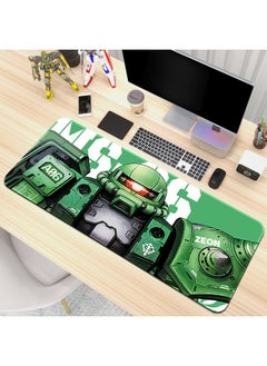 Gundam Mecha Style Anime Game Super Large Mouse Pad Thickened Personality Keyboard Pad Laptop Computer Office Desk Mat-Color:900x 400x 3mm Edge Lock-Pattern:Gundam [22-06]]