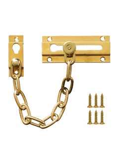 Stainless Steel Anti-Theft Chain, Chain Door Guard with Lock, Chain Lock Door Guard, for Home Apartment Bedroom Inside Door and Extra Front Door Lock