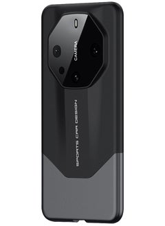 CATANES Huawei Mate 60 RS Ultimate Case 2 in 1 Armor Anti-knock Lens Protection Matte Hard PC Cover Protective Case Black  - Image 1
