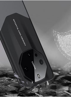 CATANES Huawei Mate 60 RS Ultimate Case 2 in 1 Armor Anti-knock Lens Protection Matte Hard PC Cover Protective Case Black  - Image 4