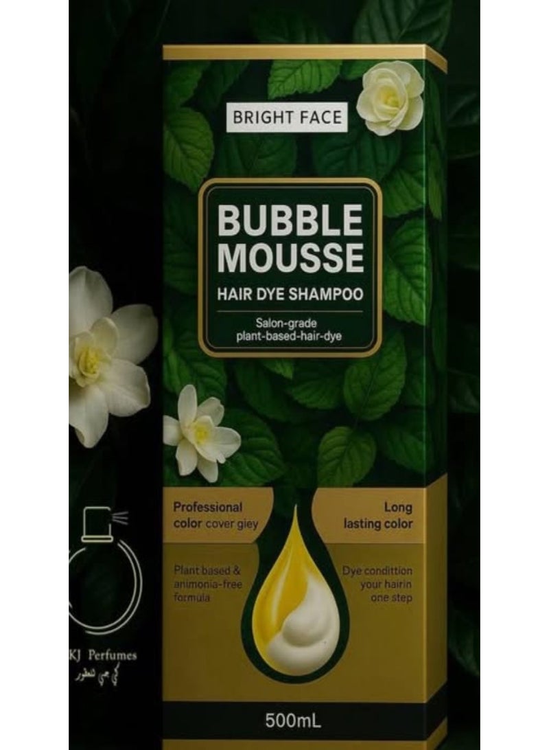 bubble mousse hair dye shampoo 500ml