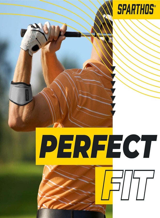 Sparthos Tennis Elbow Brace (Pack of 1) - For Tendonitis, Forearm Pain, Golf Elbow Support - Arm Strap Band with Gel Compression Pad - for Men and Women - Image 4