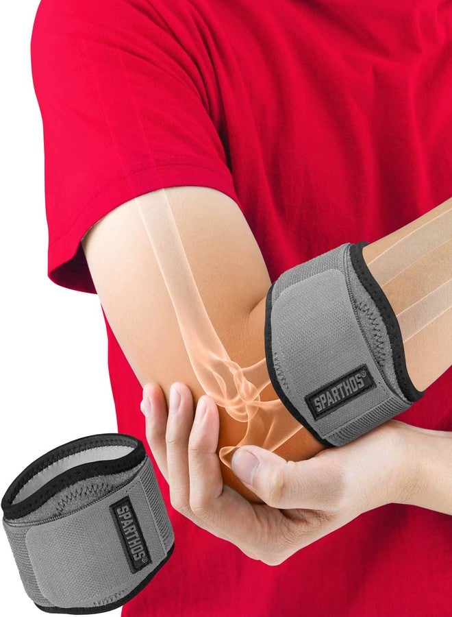 Sparthos Tennis Elbow Brace (Pack of 1) - For Tendonitis, Forearm Pain, Golf Elbow Support - Arm Strap Band with Gel Compression Pad - for Men and Women - Image 1