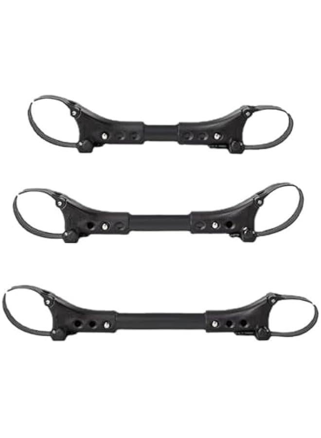FYLX 3PCS Stroller Stroller Connector Universal Stroller Jst Connector Stroller for Twins Stroller for Newborn Cars for Outdoor Stroller Connector Aluminum nt Black) - Image 1