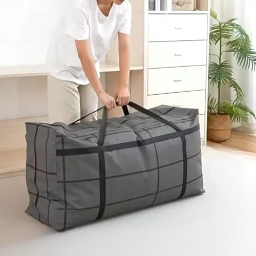 Gowloz 180L Extra Large Storage Bag with Zipper & Handles – Foldable Clothes Organizer for Blanket, Quilt, Pillow, Saree, Toys & Travel – Non-Woven Fabric Underbed Storage Box (100 x 36 x 50 cm) - Image 1