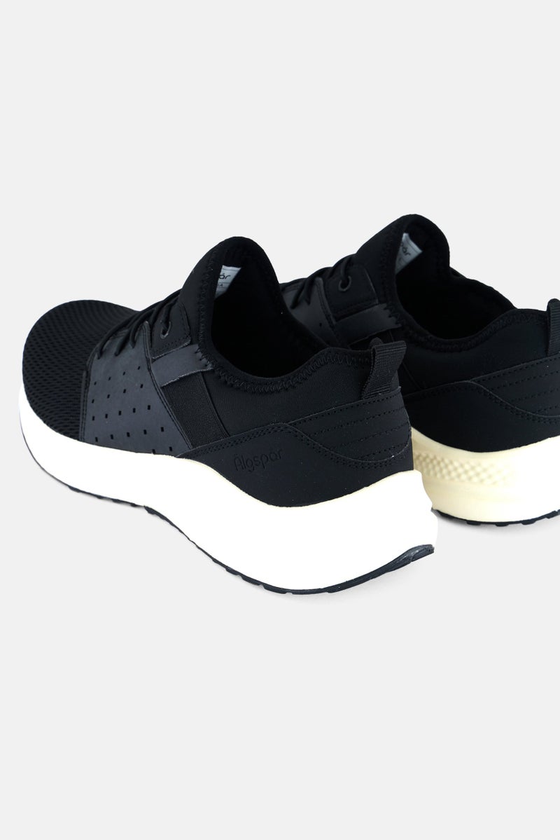 Algspar Men Lace Up Training Sports Shoes, Black - Image 2