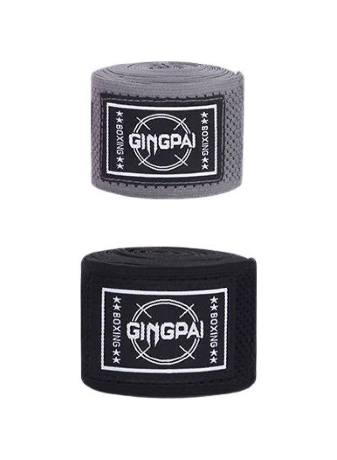 Competing pie Jingpai Boxing Hand Wraps For Men, High-Elasticity Handband, Muay Thai Wrist Wrap, Combat Hand Guard Cloth, Rose Red, 5 Meters - Image 2