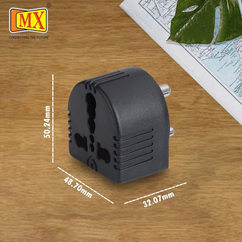 MX 3 Pin Universal Conversion Plug Converts Power 5 AMP to 15 AMP Plug Flame Retardant Body Material Travel Adaptor Multi- Purpose Use Socket Connector - Image 5
