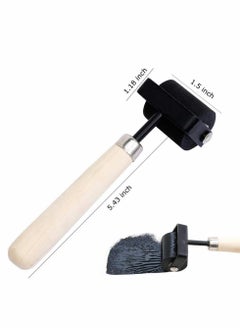 Excefore 1.5 and 3 Inch Hard Rubber Brayer Roller，Hard Rubber Applicator for Arts & Crafts, Ink, Printmaking, Block Stamping, Printing, Applying Glue, Wallpaper and More - 2 Pack  - Image 3