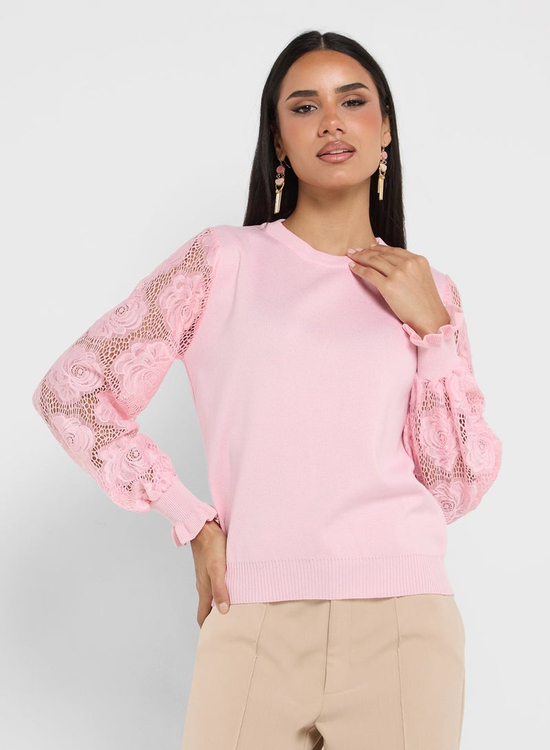 ELLA Puff Sleeved Jumper - Image 1