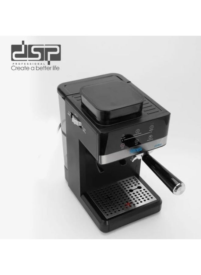 دي اس بي ماكينة اسبريسو مع مطحنة وأنبوب بخار موديل KA3123 من دي اس بي - Image 4
