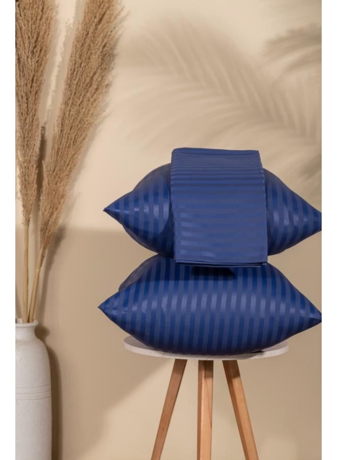 Dahab Jolly Striped Fitted Sheet Set 3 Pcs – 160 cm