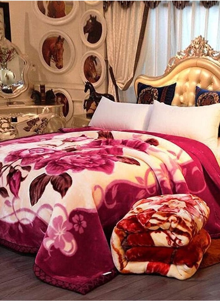 SMART HOME - Heavy winter blanket, measuring 240 cm by 200 cm and weighing 8 kg, super soft double-layer blanket made of high-quality materials - Image 1