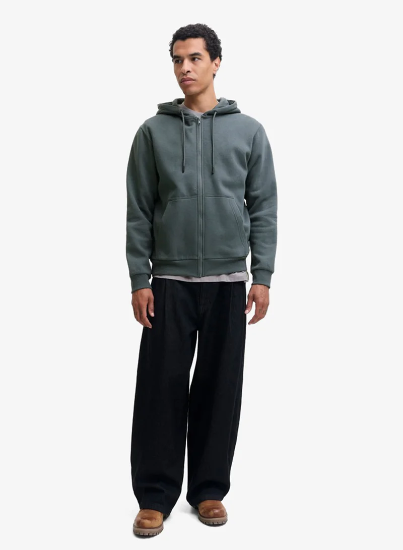 JACK & JONES  Casual Logo Zip Hoodie for Men | Best Price UAE