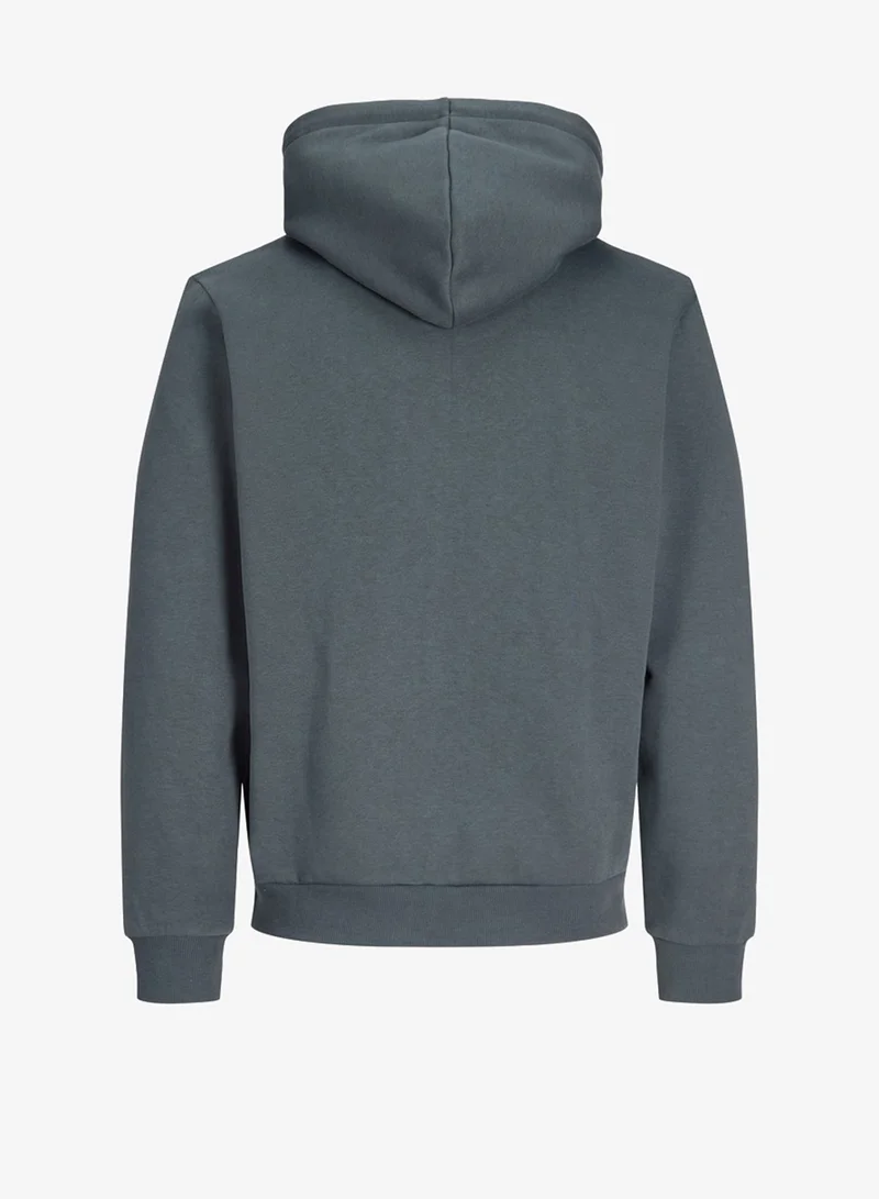 JACK & JONES  Casual Logo Zip Hoodie for Men | Best Price UAE