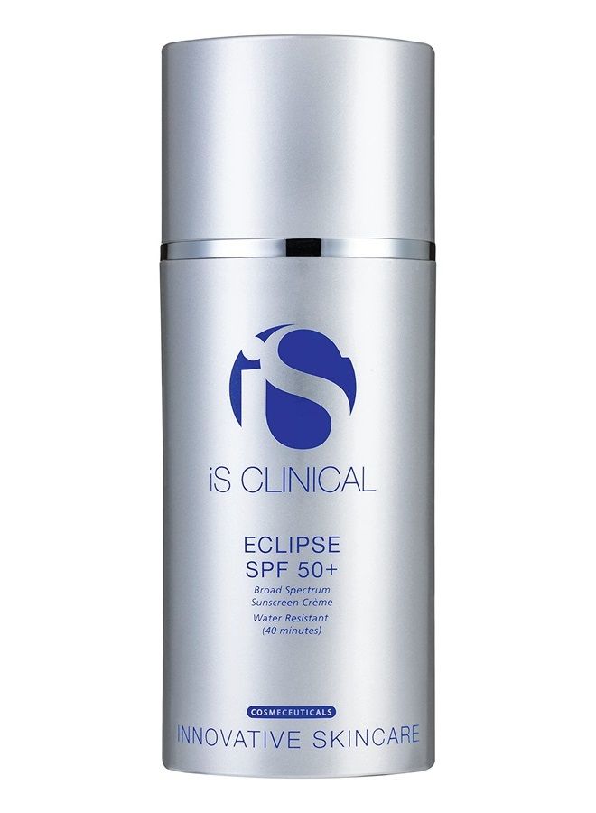 iS CLINICAL واقي الشمس Eclipse SPF 50+، واقي شمس ملون بأكسيد الزنك، كريم شمس شفاف للغاية غير دهني بلمسة نهائية غير لامعة للوجه - Image 1