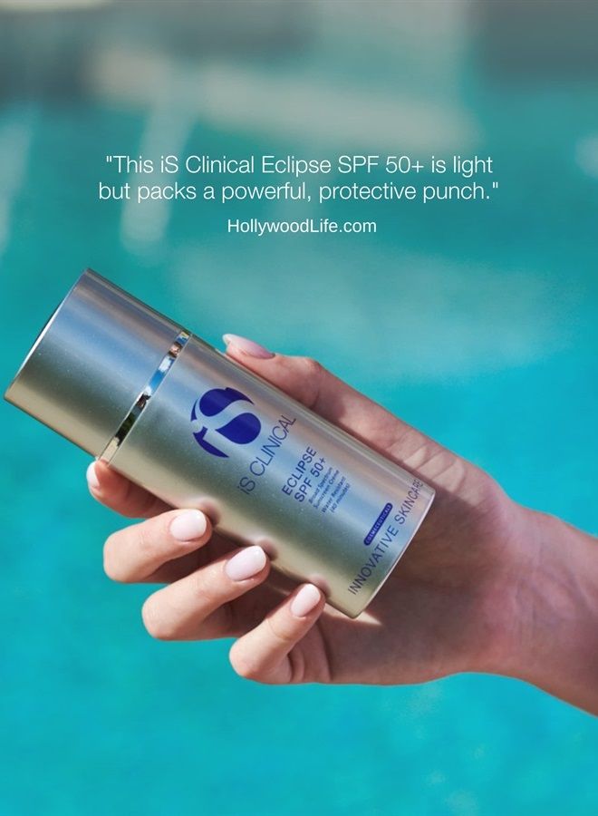 iS CLINICAL واقي الشمس Eclipse SPF 50+، واقي شمس ملون بأكسيد الزنك، كريم شمس شفاف للغاية غير دهني بلمسة نهائية غير لامعة للوجه - Image 5