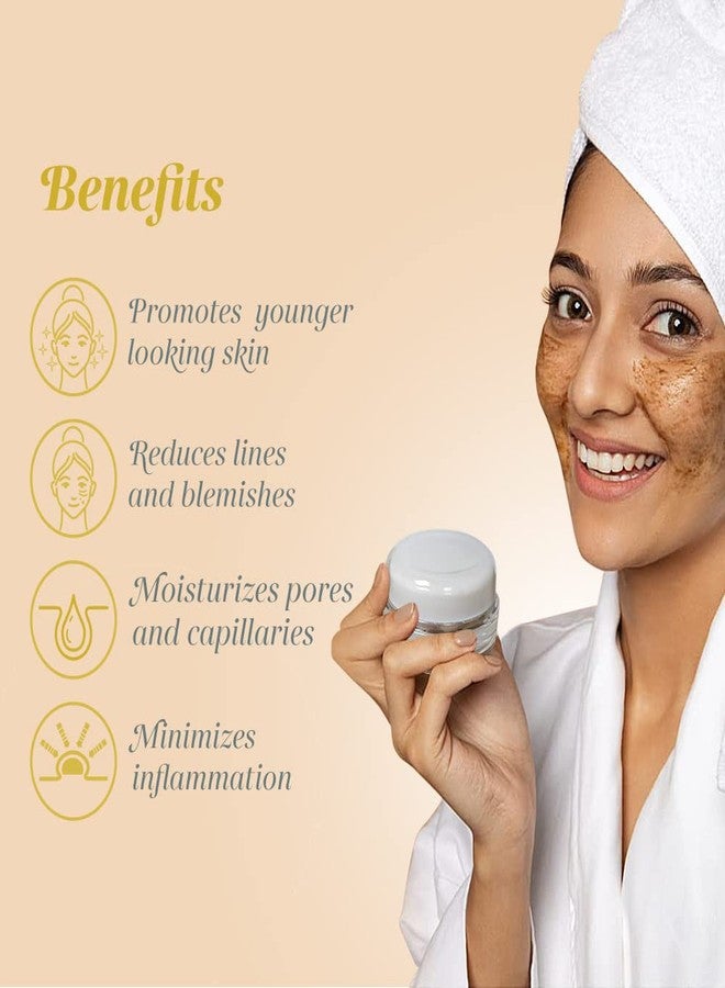 Shankara Exfoliating Face Scrub For Women & Men with Algae-Aloe Gel, Turmeric, Lavender & Papaya - Perfect Face Exfoliator For Purifying Skin, Dead Skin Scars & Rejuvenating Skin (15 ml) - Image 3