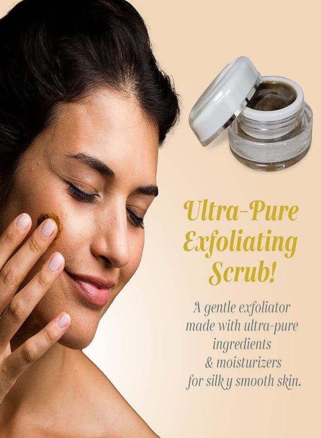 Shankara Exfoliating Face Scrub For Women & Men with Algae-Aloe Gel, Turmeric, Lavender & Papaya - Perfect Face Exfoliator For Purifying Skin, Dead Skin Scars & Rejuvenating Skin (15 ml) - Image 2