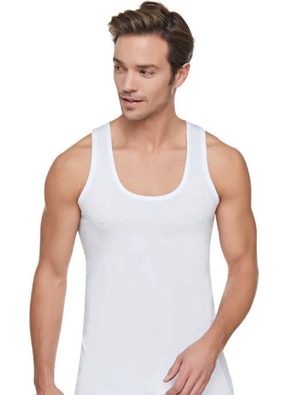 Tutku Passion 6-pack 100% Cotton Men's White Undershirt