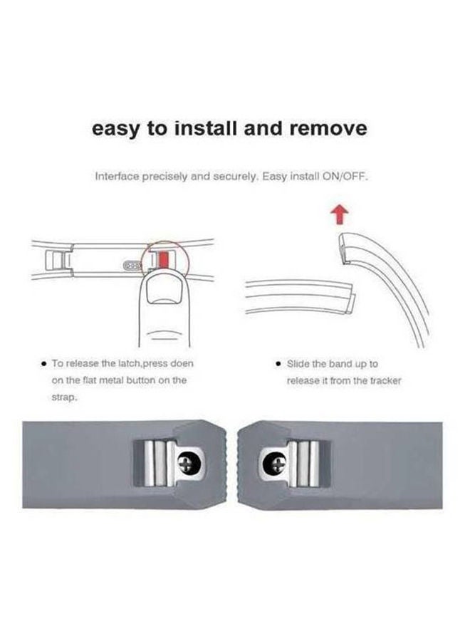 NIBEMINENT Fitbit Alta Hr Small Size Soft Silicone Tpu Wrist Smart Watch Band Strap Black - Image 5