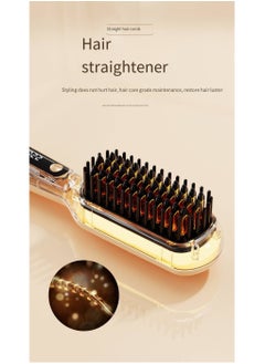 General Mini Ionic Straightening Comb – Travel-Friendly Straightener & Curler for Men/Women, Dual-Use Hair Styling Tool  - Image 4
