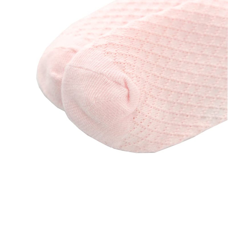 Looching Pack of 5 Mesh Thin Baby Girls Boys Cotton Pink Socks Toddler Kids No Show Ankle Socks 1-10T (3-5 Y, Mesh Pink) - Image 5