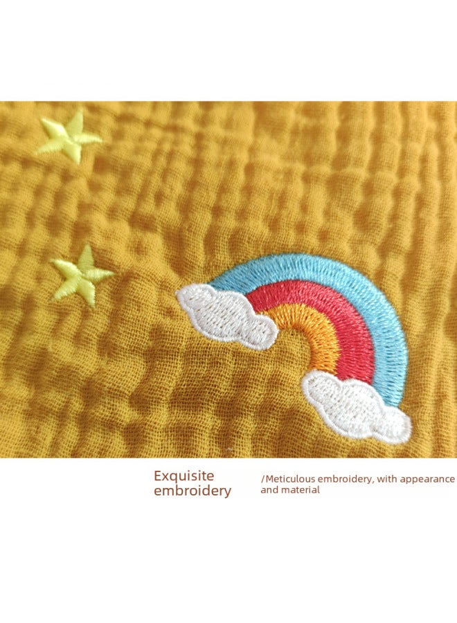 Baby Cotton Muslin Soothing Towel Mouthable Sleeping Companion Doll Saliva Towel JIMILOVE Brand Non-Toxic Soft Fabric Toy-Color:Cotton Square Scarf Lion  - Image 5
