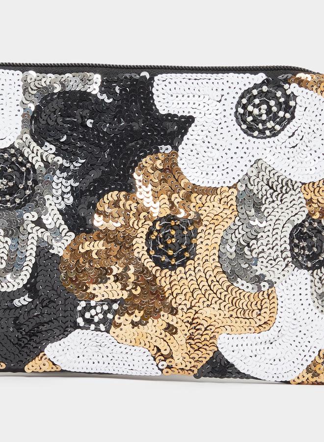Styli Sequined Embellished Clutch Bag - Image 2