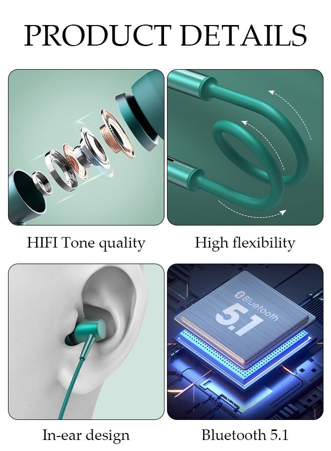 DUNISO Wireless Bluetooth Headphones With Light Foldable Wireless Sport Earphones with Mic for Gym Running Driving Noise-canceling Headset with TF Card Slot - Image 3