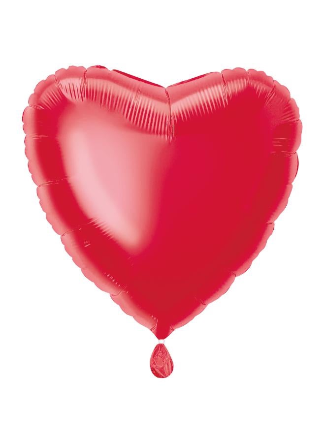 Unique 18'' Heart Red Foil Balloon - Image 4